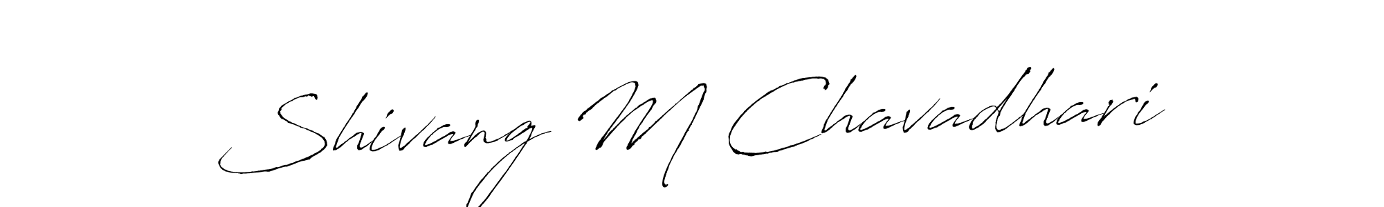 See photos of Shivang M Chavadhari official signature by Spectra . Check more albums & portfolios. Read reviews & check more about Antro_Vectra font. Shivang M Chavadhari signature style 6 images and pictures png