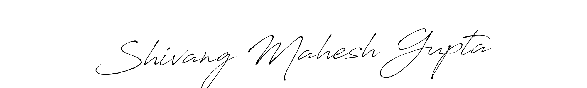 How to make Shivang Mahesh Gupta name signature. Use Antro_Vectra style for creating short signs online. This is the latest handwritten sign. Shivang Mahesh Gupta signature style 6 images and pictures png