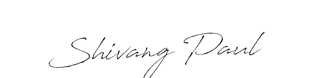 Antro_Vectra is a professional signature style that is perfect for those who want to add a touch of class to their signature. It is also a great choice for those who want to make their signature more unique. Get Shivang Paul name to fancy signature for free. Shivang Paul signature style 6 images and pictures png