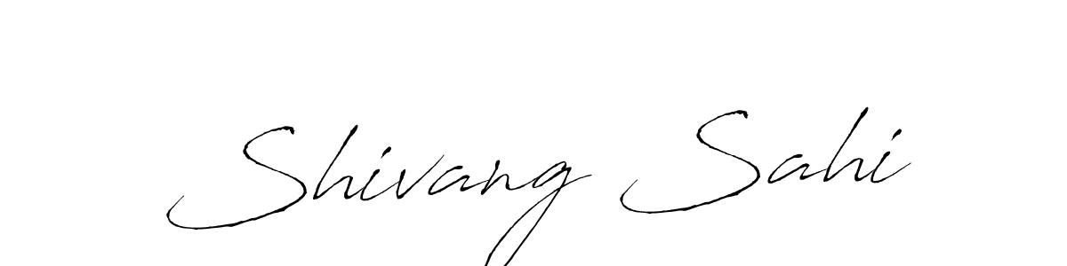 Design your own signature with our free online signature maker. With this signature software, you can create a handwritten (Antro_Vectra) signature for name Shivang Sahi. Shivang Sahi signature style 6 images and pictures png