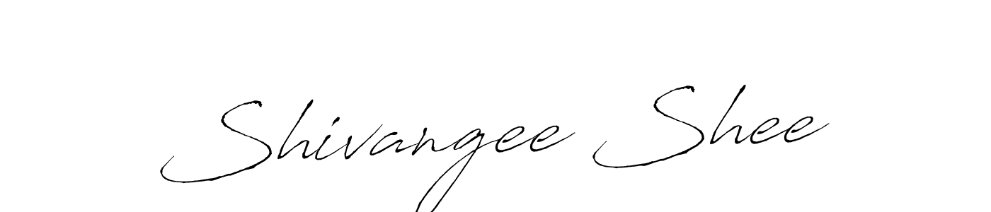 Create a beautiful signature design for name Shivangee Shee. With this signature (Antro_Vectra) fonts, you can make a handwritten signature for free. Shivangee Shee signature style 6 images and pictures png