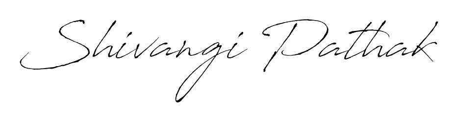 Get an exclusive digital autograph for Shivangi Pathak. The Antro_Vectra typeface captures the charm of real penmanship on paper. Shivangi Pathak signature style 6 images and pictures png