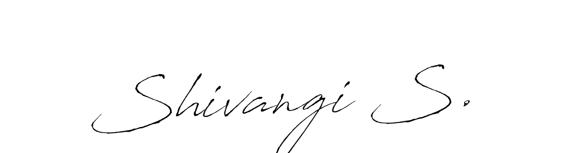 Use a signature maker to create a handwritten signature online. With this signature software, you can design (Antro_Vectra) your own signature for name Shivangi S.. Shivangi S. signature style 6 images and pictures png