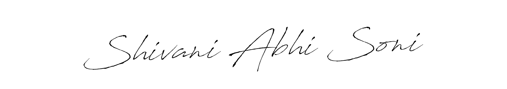 You can use this online signature creator to create a handwritten signature for the name Shivani Abhi Soni. This is the best online autograph maker. Shivani Abhi Soni signature style 6 images and pictures png