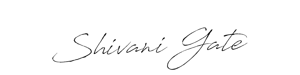 How to make Shivani Gate name signature. Use Antro_Vectra style for creating short signs online. This is the latest handwritten sign. Shivani Gate signature style 6 images and pictures png