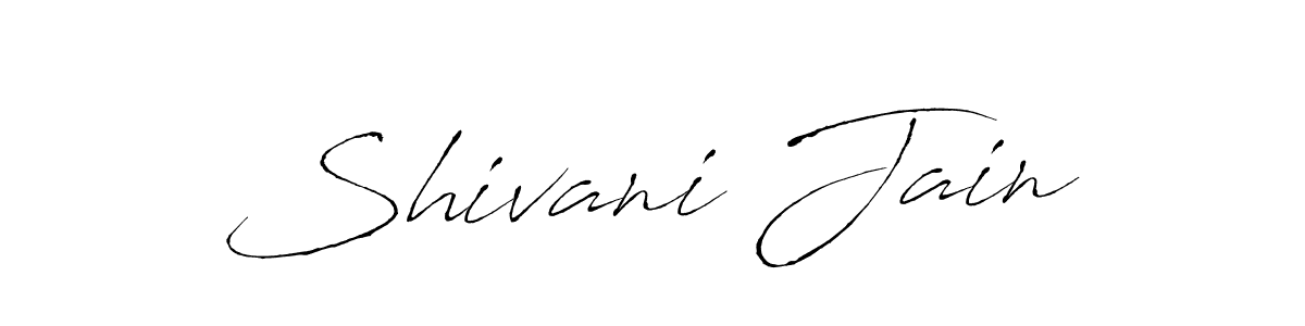 How to make Shivani Jain signature? Antro_Vectra is a professional autograph style. Create handwritten signature for Shivani Jain name. Shivani Jain signature style 6 images and pictures png