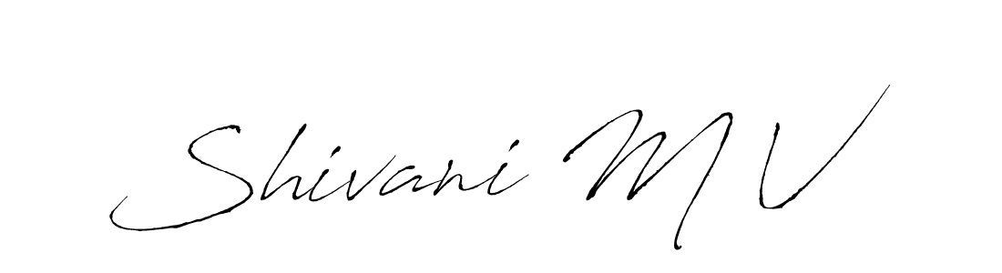 Make a beautiful signature design for name Shivani M V. Use this online signature maker to create a handwritten signature for free. Shivani M V signature style 6 images and pictures png