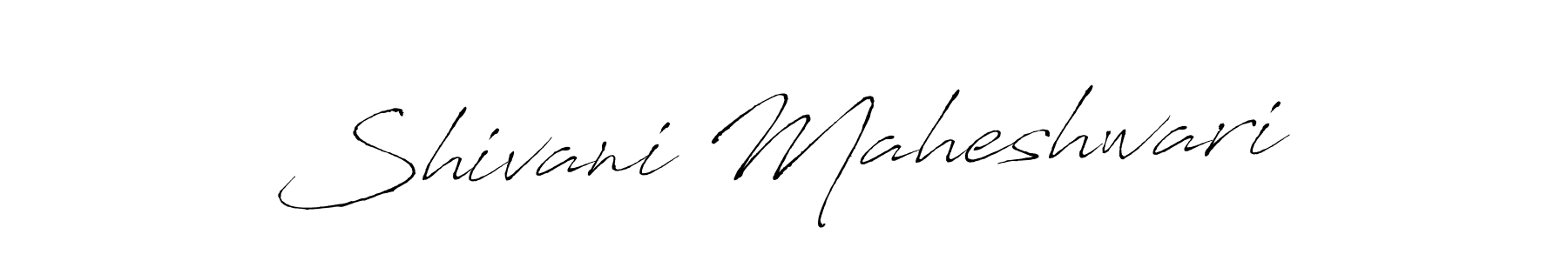 Make a beautiful signature design for name Shivani Maheshwari. With this signature (Antro_Vectra) style, you can create a handwritten signature for free. Shivani Maheshwari signature style 6 images and pictures png