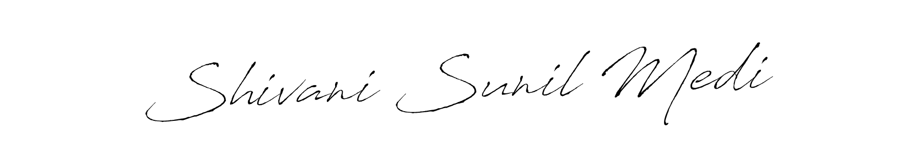 Similarly Antro_Vectra is the best handwritten signature design. Signature creator online .You can use it as an online autograph creator for name Shivani Sunil Medi. Shivani Sunil Medi signature style 6 images and pictures png