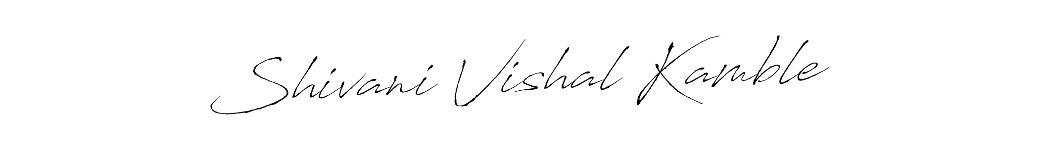 How to make Shivani Vishal Kamble signature? Antro_Vectra is a professional autograph style. Create handwritten signature for Shivani Vishal Kamble name. Shivani Vishal Kamble signature style 6 images and pictures png