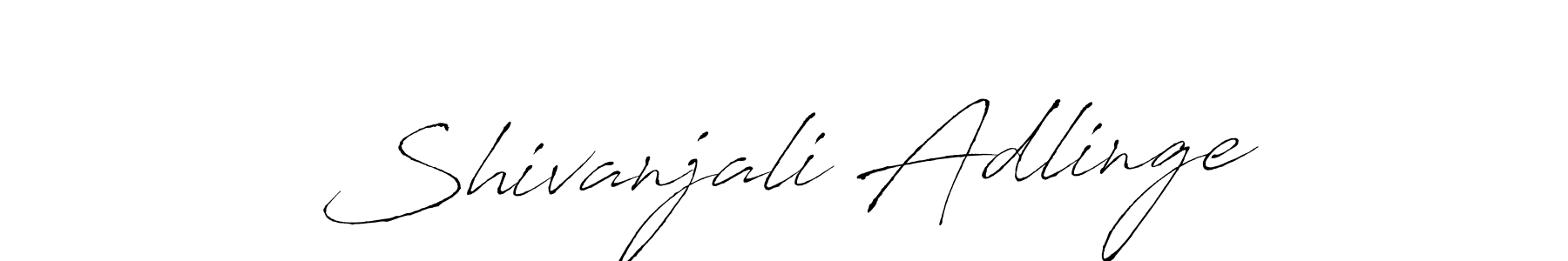 if you are searching for the best signature style for your name Shivanjali Adlinge. so please give up your signature search. here we have designed multiple signature styles  using Antro_Vectra. Shivanjali Adlinge signature style 6 images and pictures png