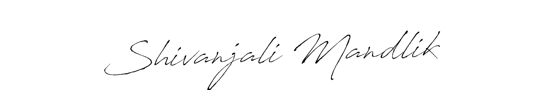 Create a beautiful signature design for name Shivanjali Mandlik. With this signature (Antro_Vectra) fonts, you can make a handwritten signature for free. Shivanjali Mandlik signature style 6 images and pictures png