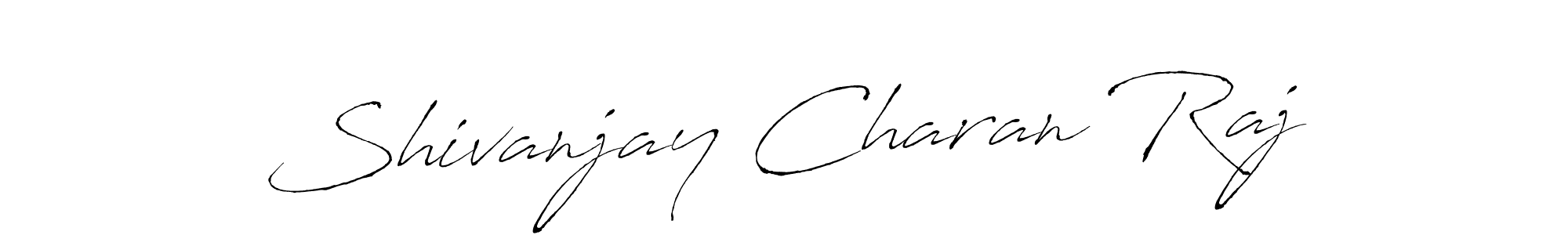 You should practise on your own different ways (Antro_Vectra) to write your name (Shivanjay Charan Raj) in signature. don't let someone else do it for you. Shivanjay Charan Raj signature style 6 images and pictures png