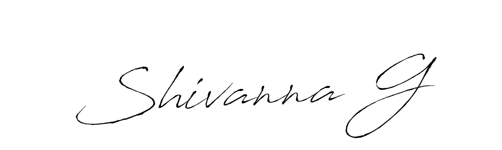 How to make Shivanna G name signature. Use Antro_Vectra style for creating short signs online. This is the latest handwritten sign. Shivanna G signature style 6 images and pictures png