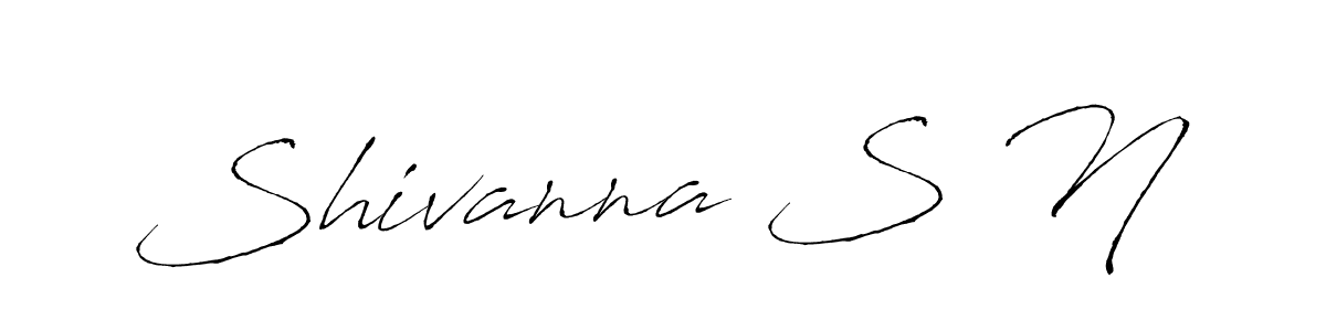 Design your own signature with our free online signature maker. With this signature software, you can create a handwritten (Antro_Vectra) signature for name Shivanna S N. Shivanna S N signature style 6 images and pictures png