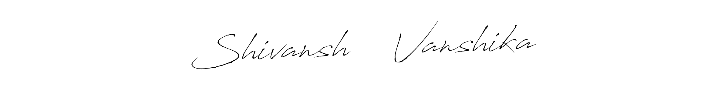 Make a beautiful signature design for name Shivansh ❤️ Vanshika. Use this online signature maker to create a handwritten signature for free. Shivansh ❤️ Vanshika signature style 6 images and pictures png