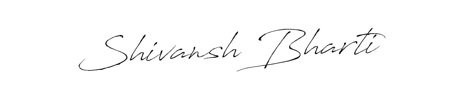 Use a signature maker to create a handwritten signature online. With this signature software, you can design (Antro_Vectra) your own signature for name Shivansh Bharti. Shivansh Bharti signature style 6 images and pictures png