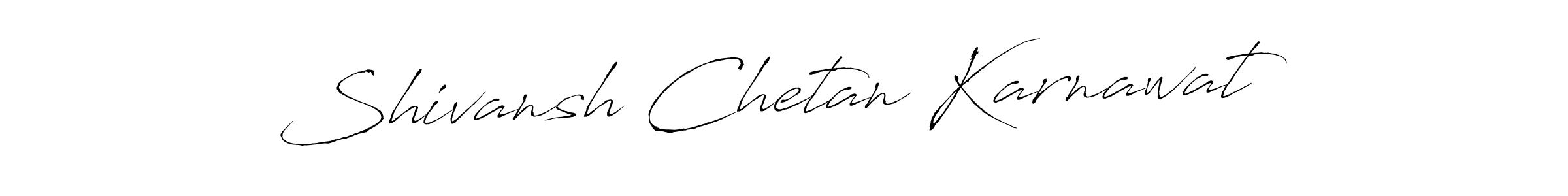 Also You can easily find your signature by using the search form. We will create Shivansh Chetan Karnawat name handwritten signature images for you free of cost using Antro_Vectra sign style. Shivansh Chetan Karnawat signature style 6 images and pictures png