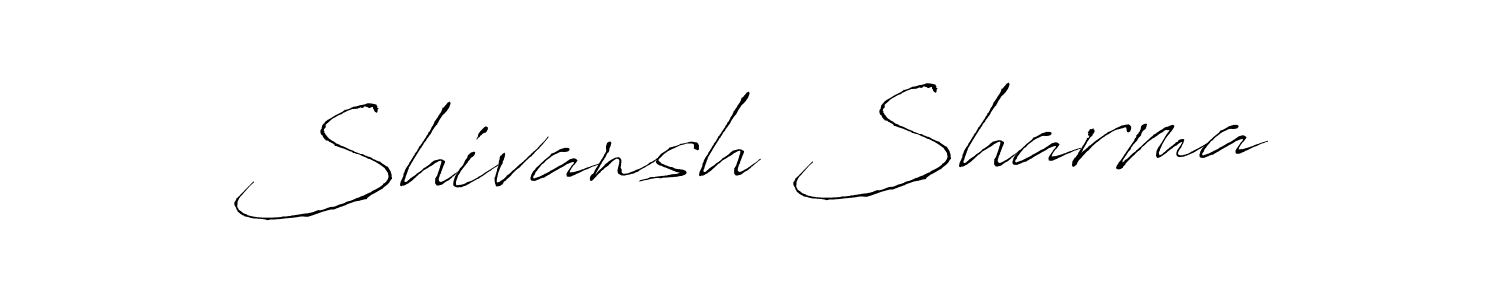 This is the best signature style for the Shivansh Sharma name. Also you like these signature font (Antro_Vectra). Mix name signature. Shivansh Sharma signature style 6 images and pictures png