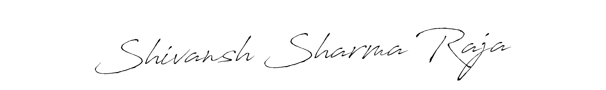 How to make Shivansh Sharma Raja name signature. Use Antro_Vectra style for creating short signs online. This is the latest handwritten sign. Shivansh Sharma Raja signature style 6 images and pictures png