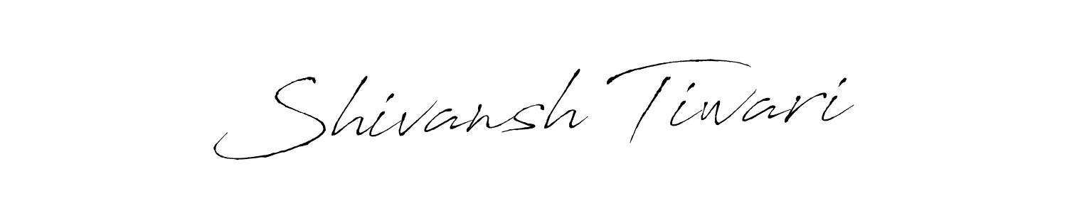 How to make Shivansh Tiwari name signature. Use Antro_Vectra style for creating short signs online. This is the latest handwritten sign. Shivansh Tiwari signature style 6 images and pictures png