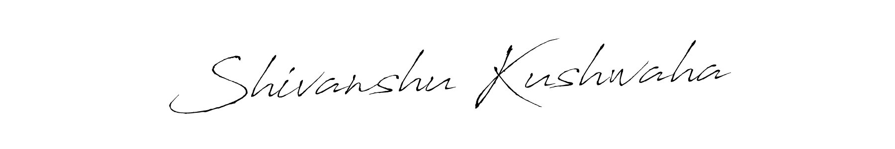 Design your own signature with our free online signature maker. With this signature software, you can create a handwritten (Antro_Vectra) signature for name Shivanshu Kushwaha. Shivanshu Kushwaha signature style 6 images and pictures png