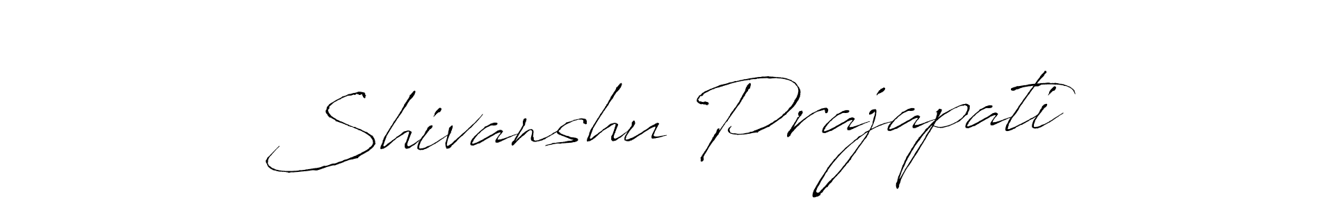 Design your own signature with our free online signature maker. With this signature software, you can create a handwritten (Antro_Vectra) signature for name Shivanshu Prajapati. Shivanshu Prajapati signature style 6 images and pictures png