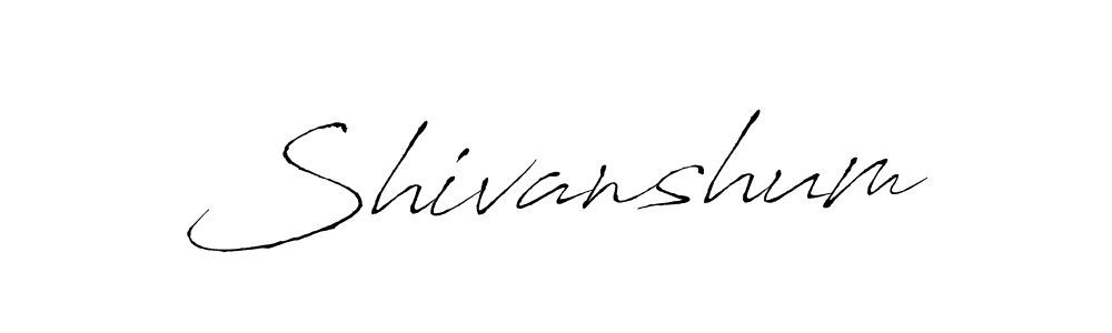 Shivanshum stylish signature style. Best Handwritten Sign (Antro_Vectra) for my name. Handwritten Signature Collection Ideas for my name Shivanshum. Shivanshum signature style 6 images and pictures png