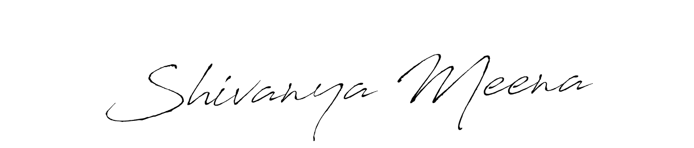 Create a beautiful signature design for name Shivanya Meena. With this signature (Antro_Vectra) fonts, you can make a handwritten signature for free. Shivanya Meena signature style 6 images and pictures png