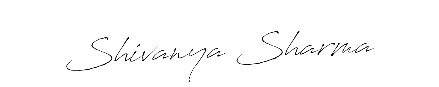 How to make Shivanya Sharma name signature. Use Antro_Vectra style for creating short signs online. This is the latest handwritten sign. Shivanya Sharma signature style 6 images and pictures png