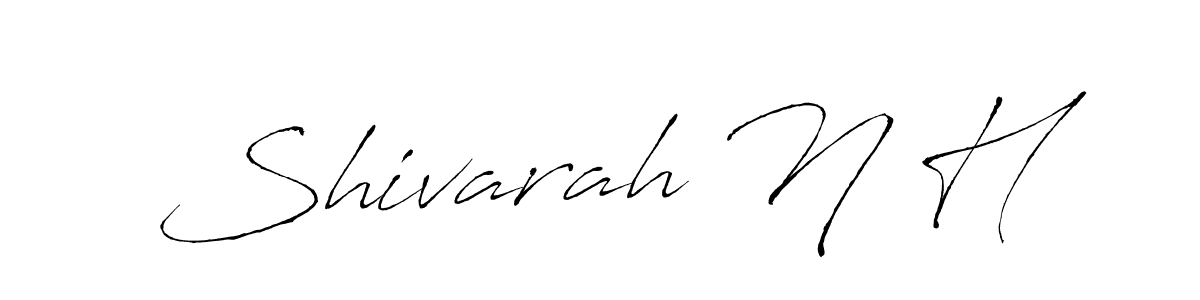 Make a beautiful signature design for name Shivarah N H. With this signature (Antro_Vectra) style, you can create a handwritten signature for free. Shivarah N H signature style 6 images and pictures png