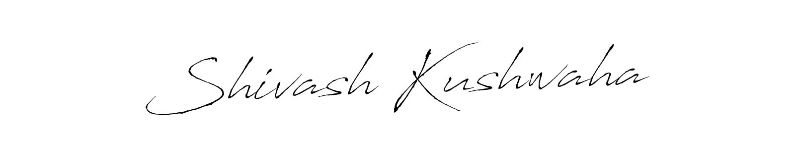 Design your own signature with our free online signature maker. With this signature software, you can create a handwritten (Antro_Vectra) signature for name Shivash Kushwaha. Shivash Kushwaha signature style 6 images and pictures png