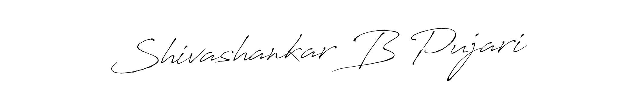 Also we have Shivashankar B Pujari name is the best signature style. Create professional handwritten signature collection using Antro_Vectra autograph style. Shivashankar B Pujari signature style 6 images and pictures png