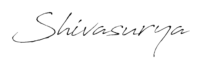 Design your own signature with our free online signature maker. With this signature software, you can create a handwritten (Antro_Vectra) signature for name Shivasurya. Shivasurya signature style 6 images and pictures png