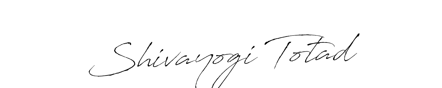 Design your own signature with our free online signature maker. With this signature software, you can create a handwritten (Antro_Vectra) signature for name Shivayogi Totad. Shivayogi Totad signature style 6 images and pictures png