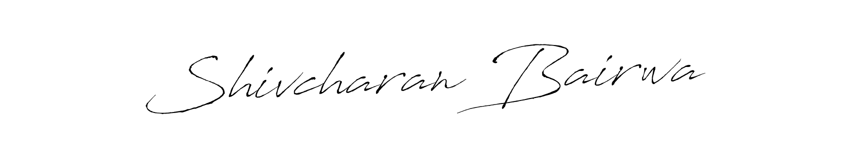 How to make Shivcharan Bairwa name signature. Use Antro_Vectra style for creating short signs online. This is the latest handwritten sign. Shivcharan Bairwa signature style 6 images and pictures png