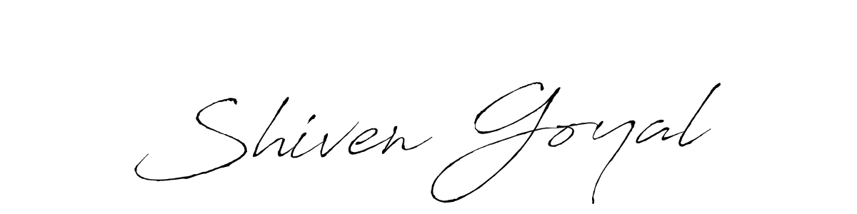 How to make Shiven Goyal signature? Antro_Vectra is a professional autograph style. Create handwritten signature for Shiven Goyal name. Shiven Goyal signature style 6 images and pictures png