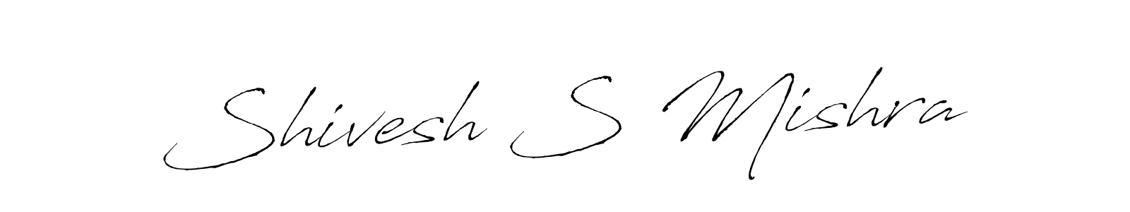 Create a beautiful signature design for name Shivesh S Mishra. With this signature (Antro_Vectra) fonts, you can make a handwritten signature for free. Shivesh S Mishra signature style 6 images and pictures png