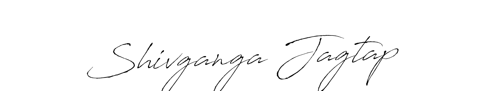 How to make Shivganga Jagtap name signature. Use Antro_Vectra style for creating short signs online. This is the latest handwritten sign. Shivganga Jagtap signature style 6 images and pictures png