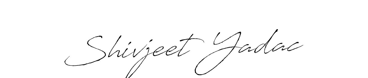 Make a beautiful signature design for name Shivjeet Yadac. With this signature (Antro_Vectra) style, you can create a handwritten signature for free. Shivjeet Yadac signature style 6 images and pictures png