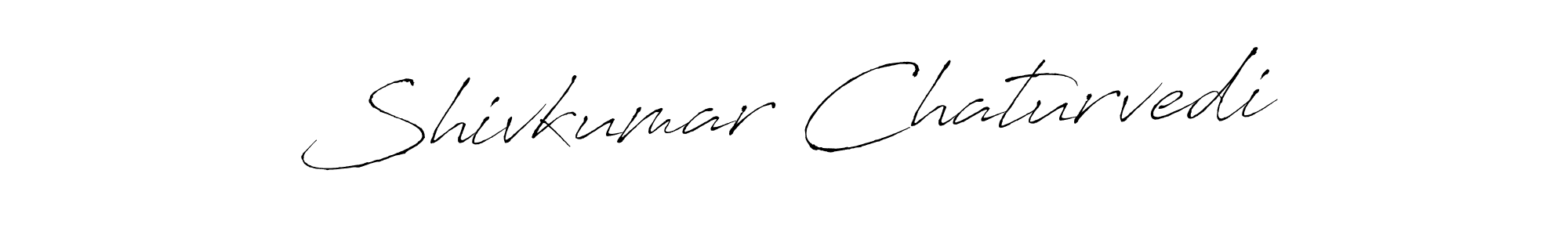 How to make Shivkumar Chaturvedi name signature. Use Antro_Vectra style for creating short signs online. This is the latest handwritten sign. Shivkumar Chaturvedi signature style 6 images and pictures png
