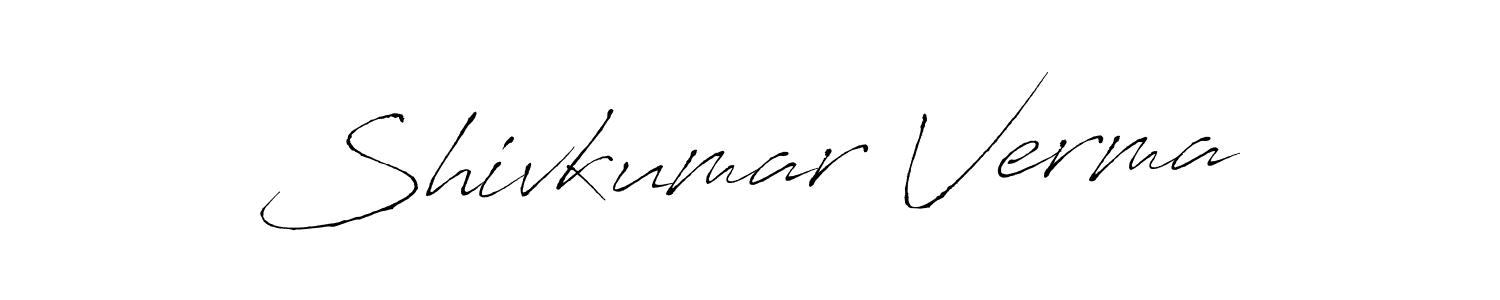 Create a beautiful signature design for name Shivkumar Verma. With this signature (Antro_Vectra) fonts, you can make a handwritten signature for free. Shivkumar Verma signature style 6 images and pictures png