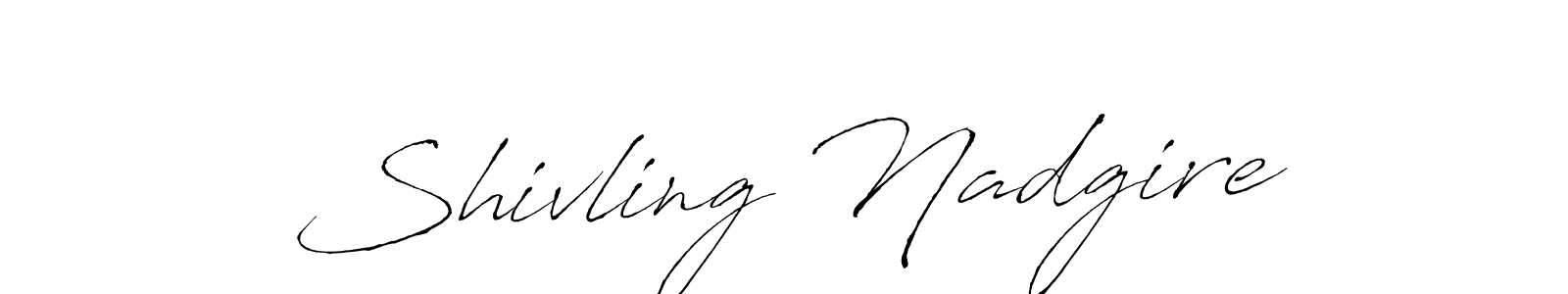 Create a beautiful signature design for name Shivling Nadgire. With this signature (Antro_Vectra) fonts, you can make a handwritten signature for free. Shivling Nadgire signature style 6 images and pictures png
