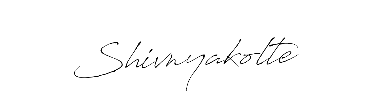 Create a beautiful signature design for name Shivnyakolte. With this signature (Antro_Vectra) fonts, you can make a handwritten signature for free. Shivnyakolte signature style 6 images and pictures png