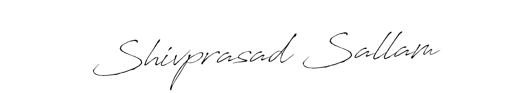 Create a beautiful signature design for name Shivprasad Sallam. With this signature (Antro_Vectra) fonts, you can make a handwritten signature for free. Shivprasad Sallam signature style 6 images and pictures png