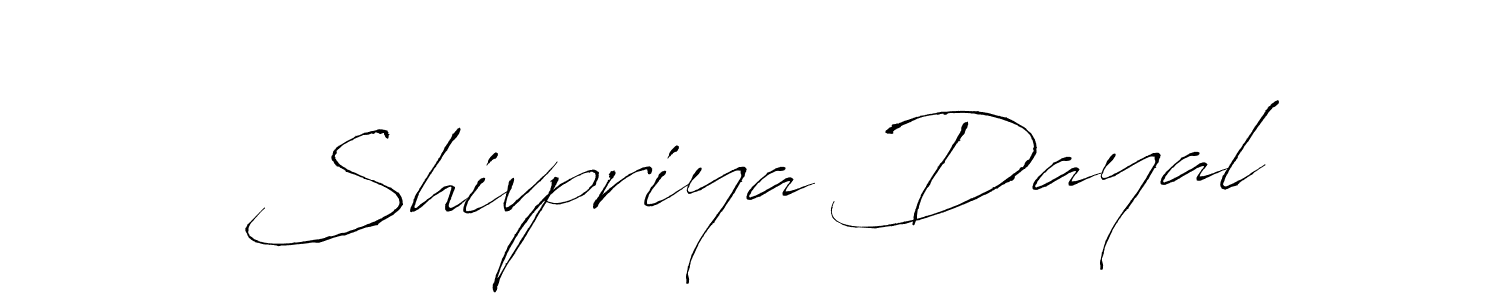 Make a beautiful signature design for name Shivpriya Dayal. Use this online signature maker to create a handwritten signature for free. Shivpriya Dayal signature style 6 images and pictures png