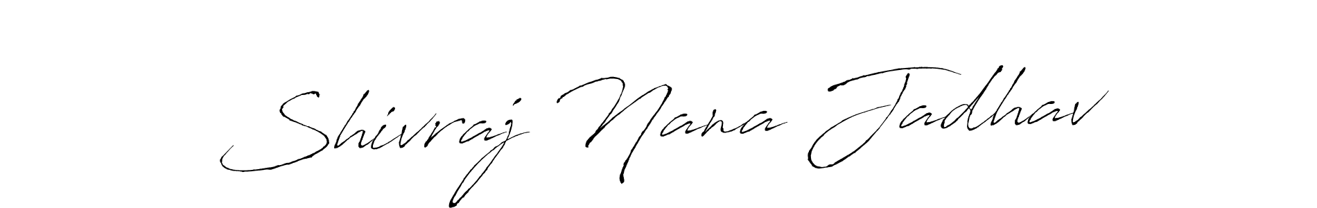 Create a beautiful signature design for name Shivraj Nana Jadhav. With this signature (Antro_Vectra) fonts, you can make a handwritten signature for free. Shivraj Nana Jadhav signature style 6 images and pictures png