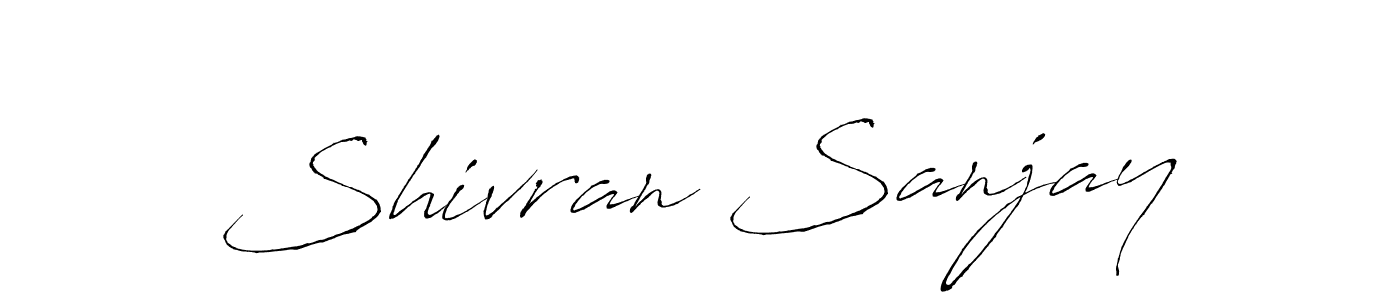 This is the best signature style for the Shivran Sanjay name. Also you like these signature font (Antro_Vectra). Mix name signature. Shivran Sanjay signature style 6 images and pictures png