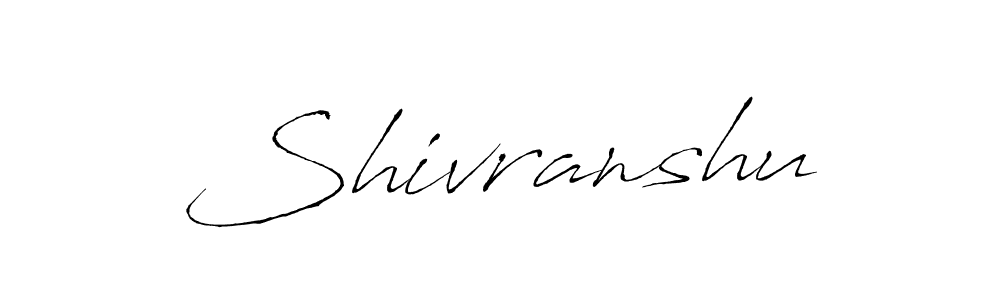 Create a beautiful signature design for name Shivranshu. With this signature (Antro_Vectra) fonts, you can make a handwritten signature for free. Shivranshu signature style 6 images and pictures png