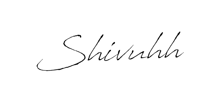 The best way (Antro_Vectra) to make a short signature is to pick only two or three words in your name. The name Shivuhh include a total of six letters. For converting this name. Shivuhh signature style 6 images and pictures png